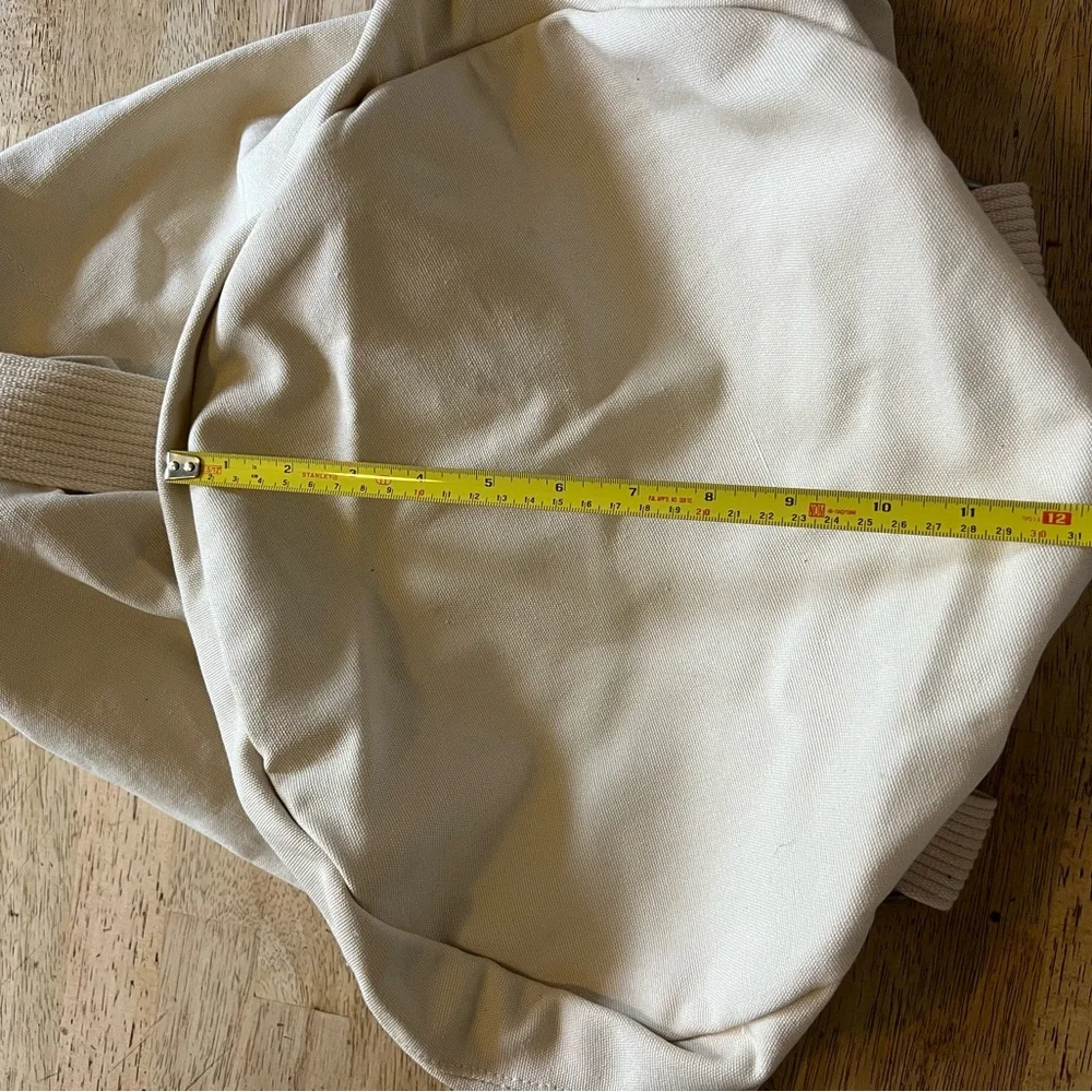 Eddie Bauer NIB XL Cream Canvas Backpack Duffle Army Bag 100% cotton